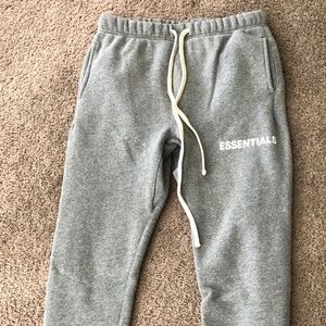FOG (Fear of God) Essentials Joggers, Gray, S